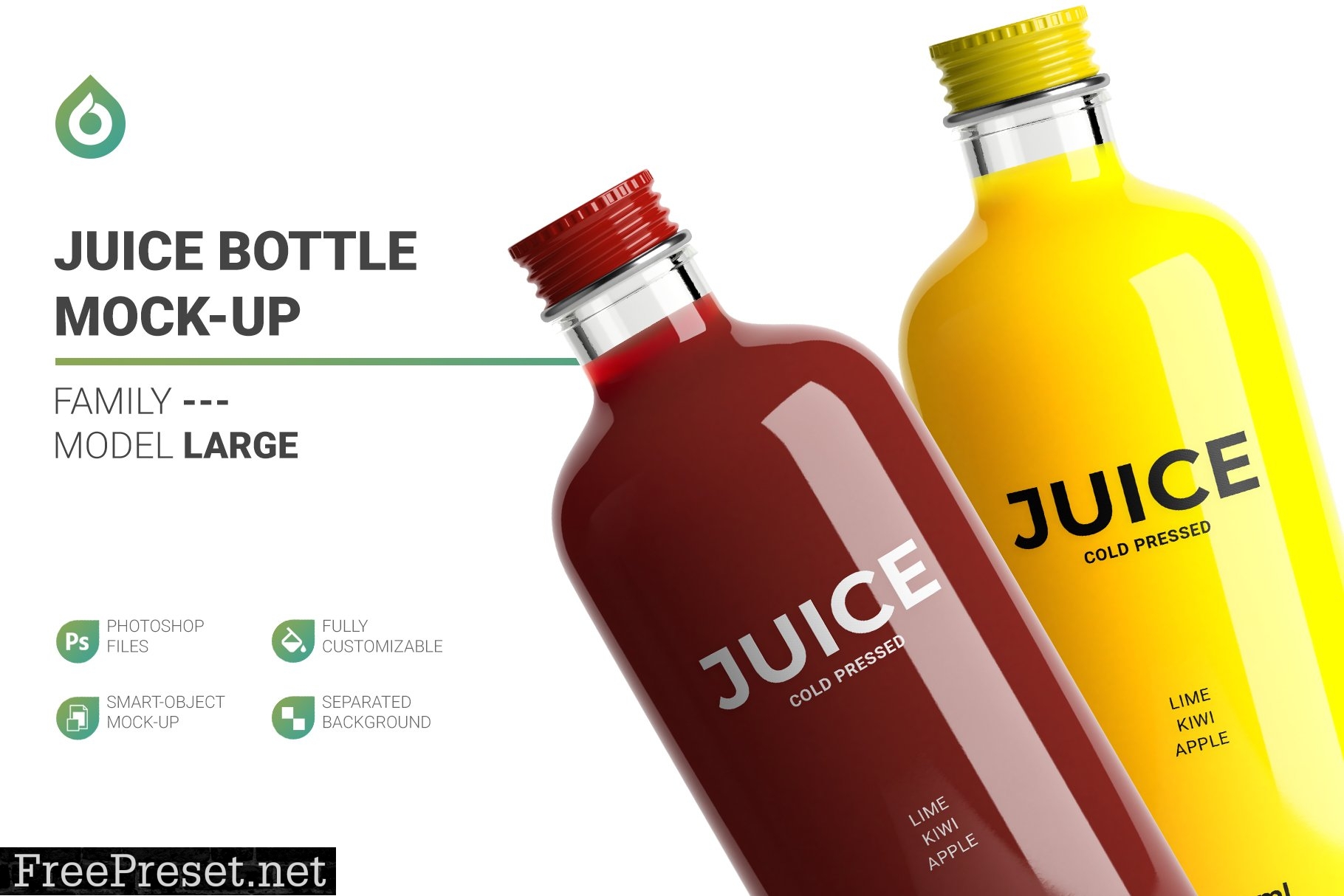 Juice Bottle Mockup 5325379