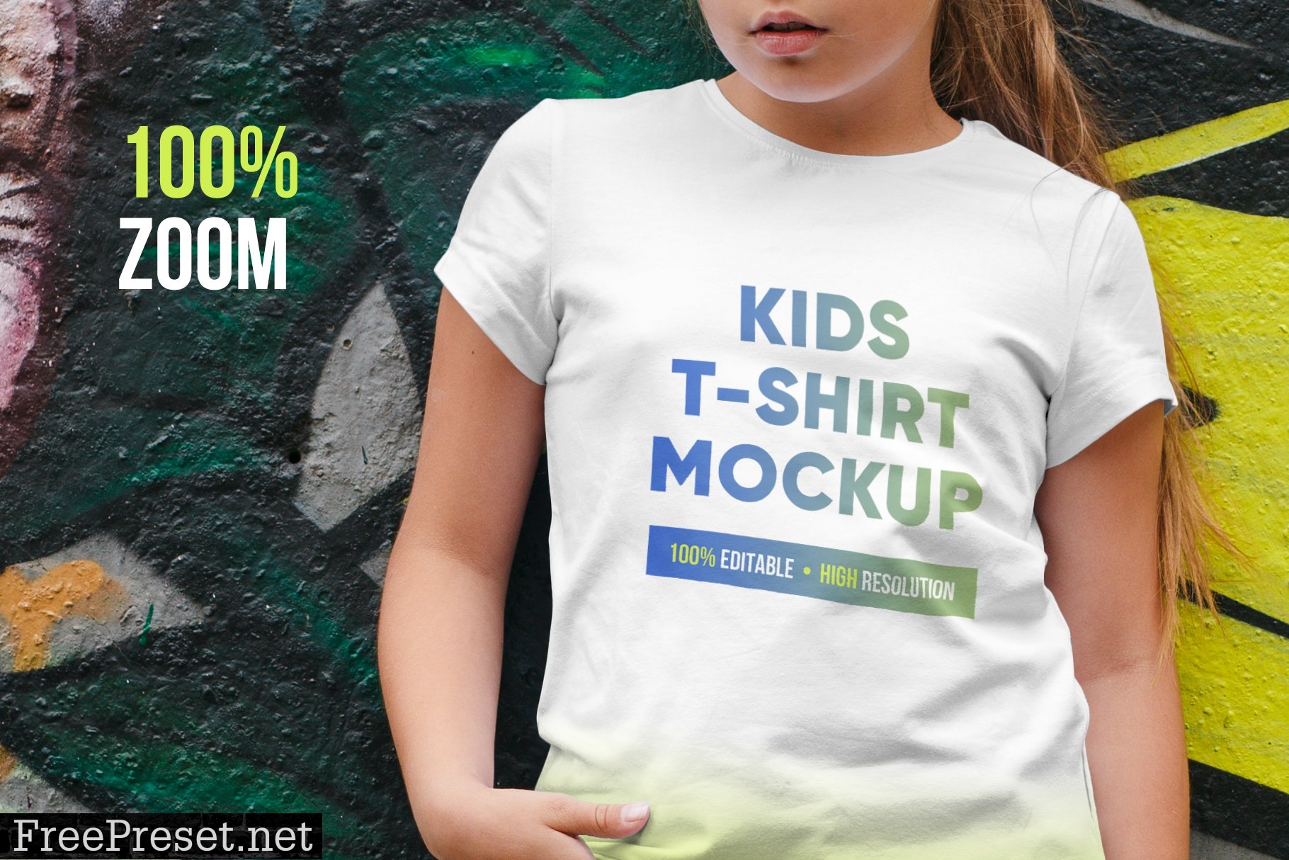 Kids Girl T-Shirt Mockups Vol8 5753184