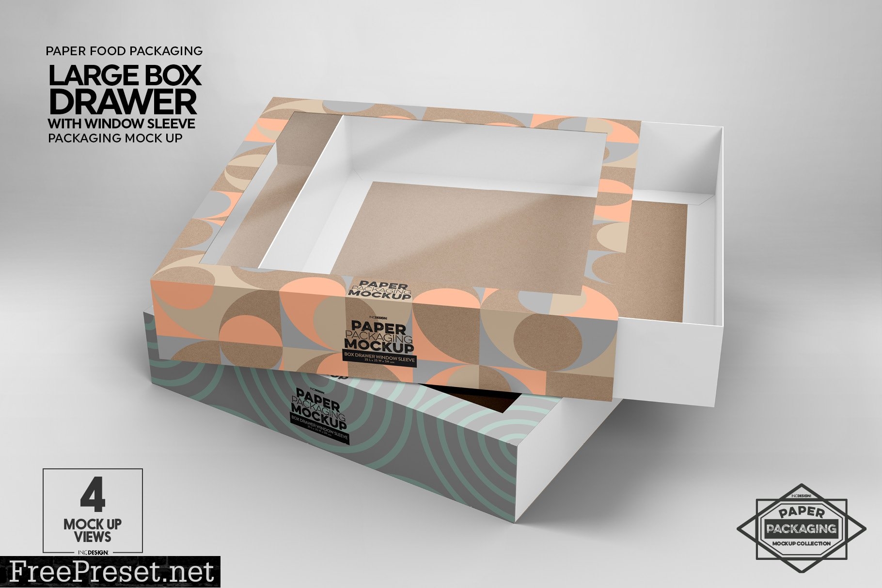 Large Box DrawerWindow Sleeve Mockup 5358012