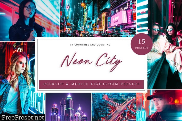 Lightroom Presets - Neon City