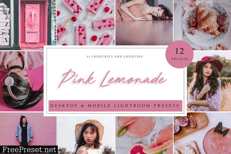 Lightroom Presets - Pink Lemonade