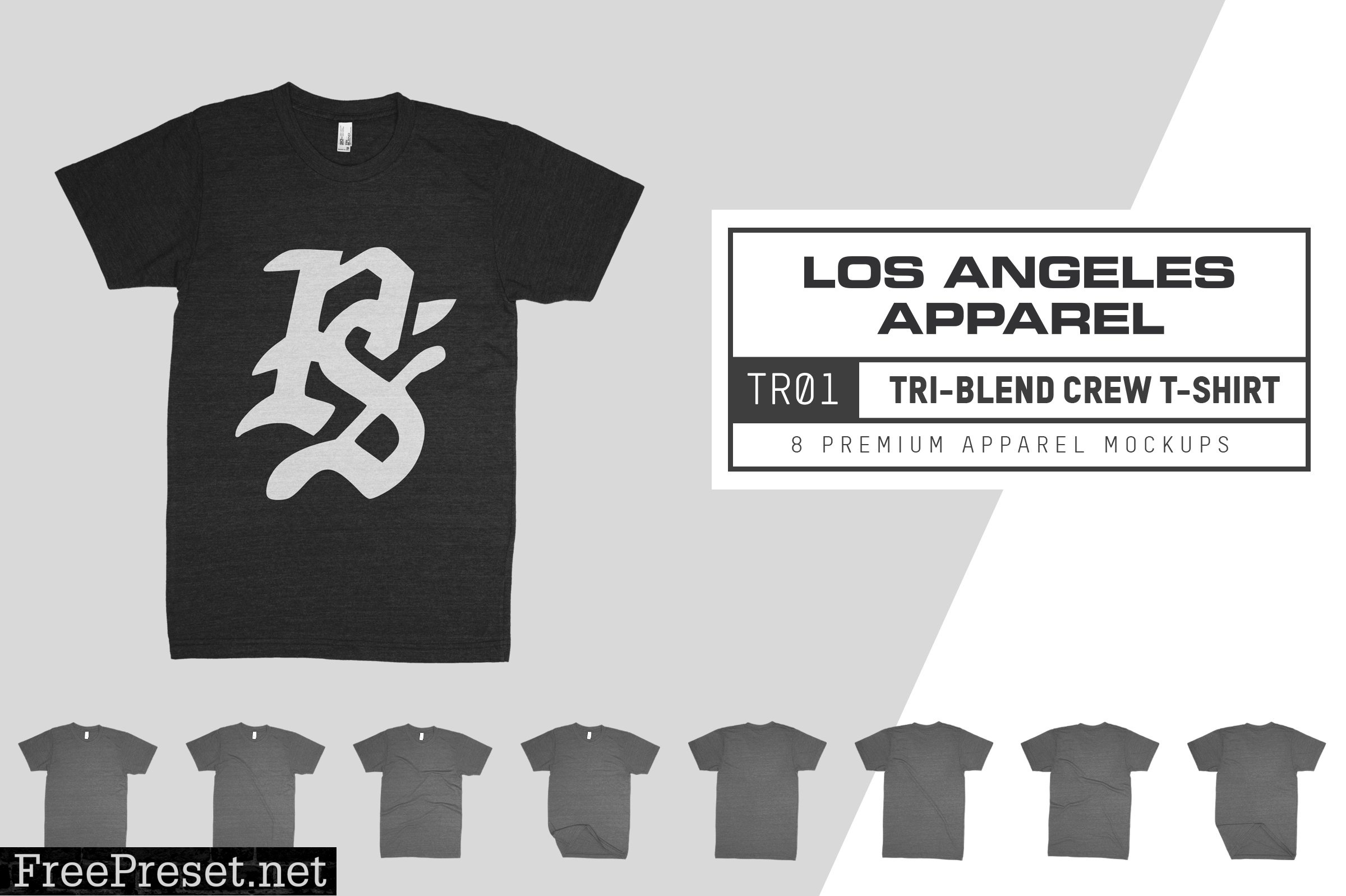 Los Angeles Apparel TR01 Triblend T 6182496