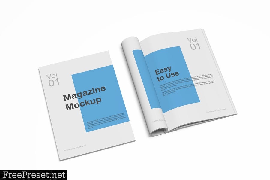 Magazine vol.01 - Mockup Template Set VR