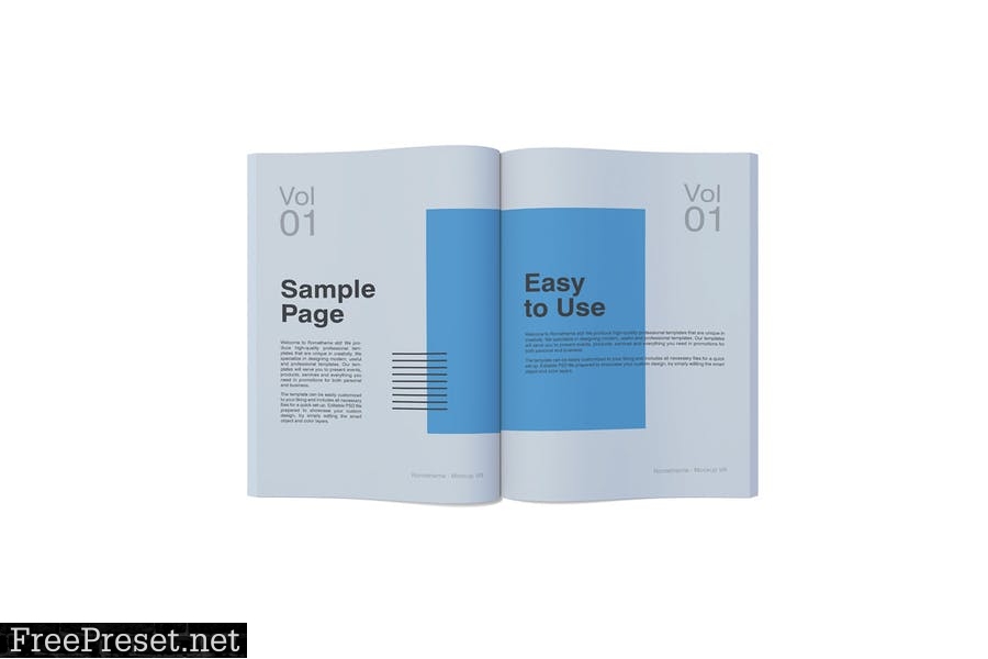 Magazine vol.01 - Mockup Template Set VR