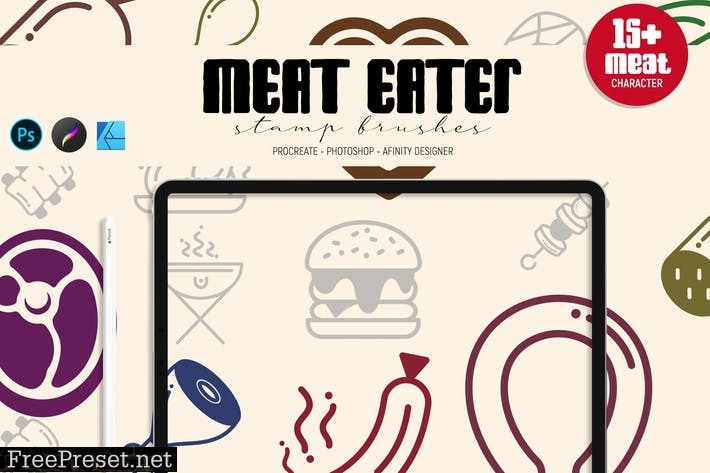 Meat Eater | Stamp Brushes  6D3YFSQ