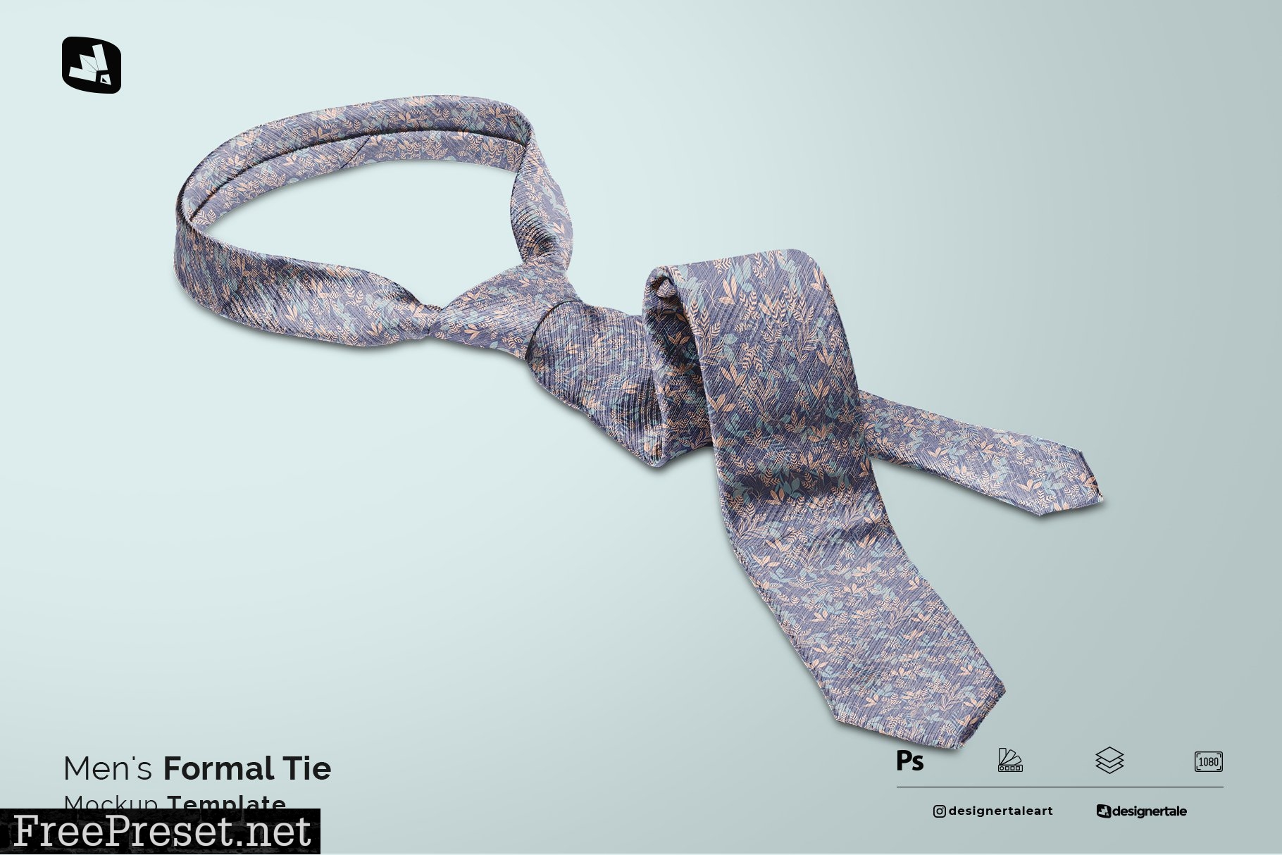 Men's Formal Tie Mockup 6180295