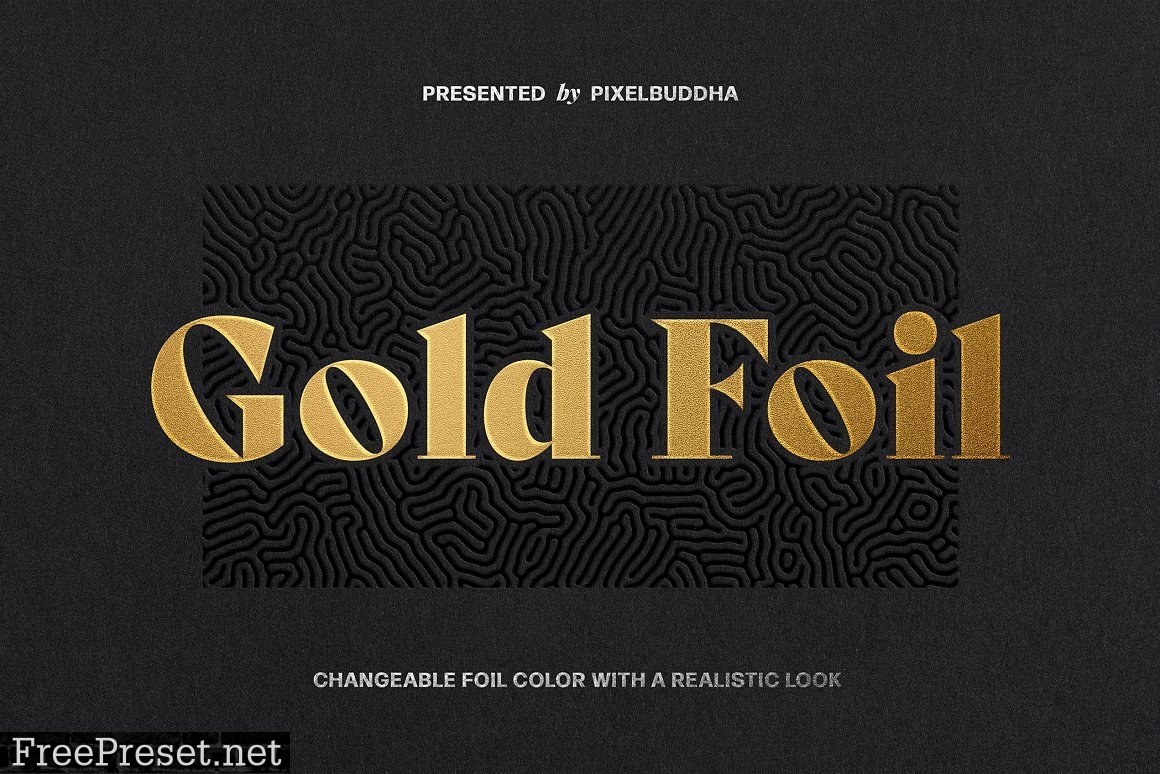 Metallic Foil Logo Mockup 5805031