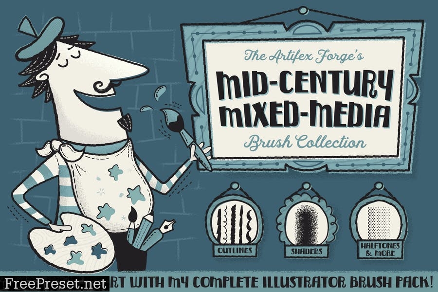 Mid-Century Mixed Media Collection UHLY7GA