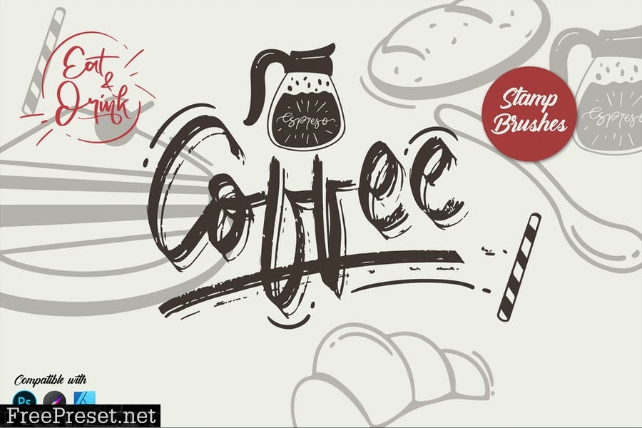 Morning Coffee | Stamp brushes 2WUT7XJ