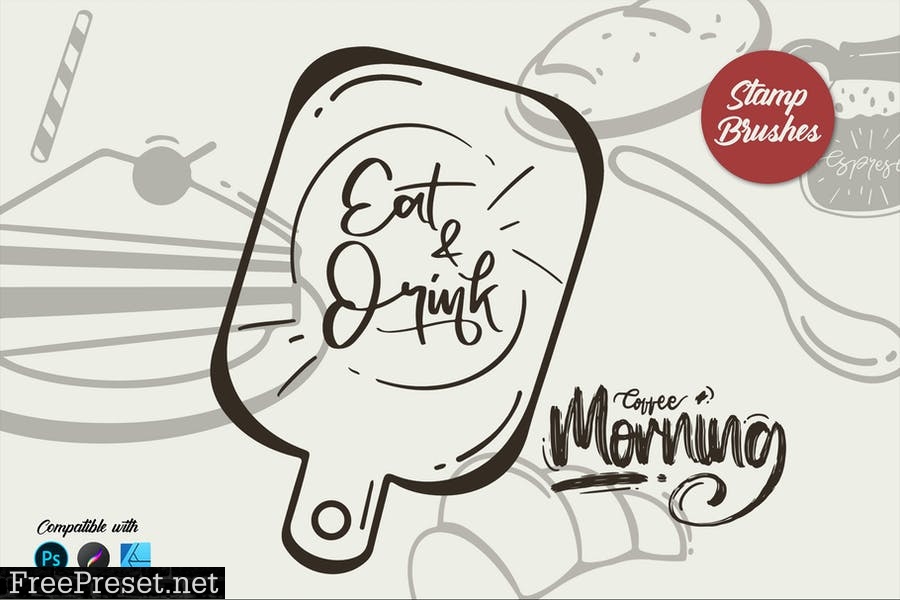 Morning Coffee | Stamp brushes 2WUT7XJ