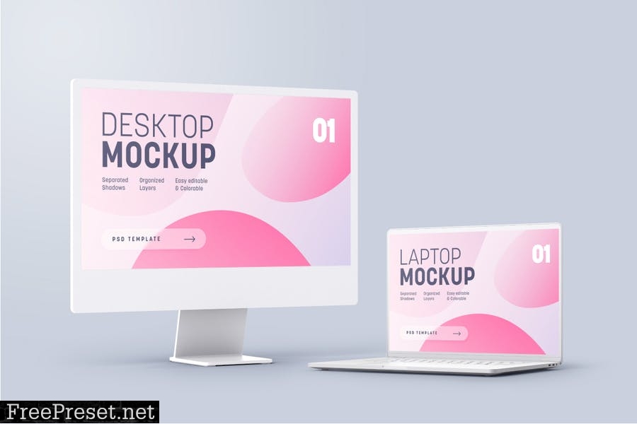 Multi Device Clay Mockup Set TCRTDYP