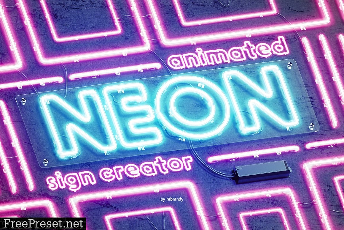 Neon Animated Sign Creator 5338598
