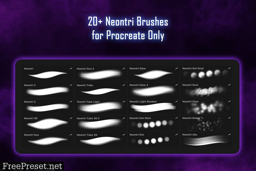 Neontri Brushes - Procreate Brush ERT43TY