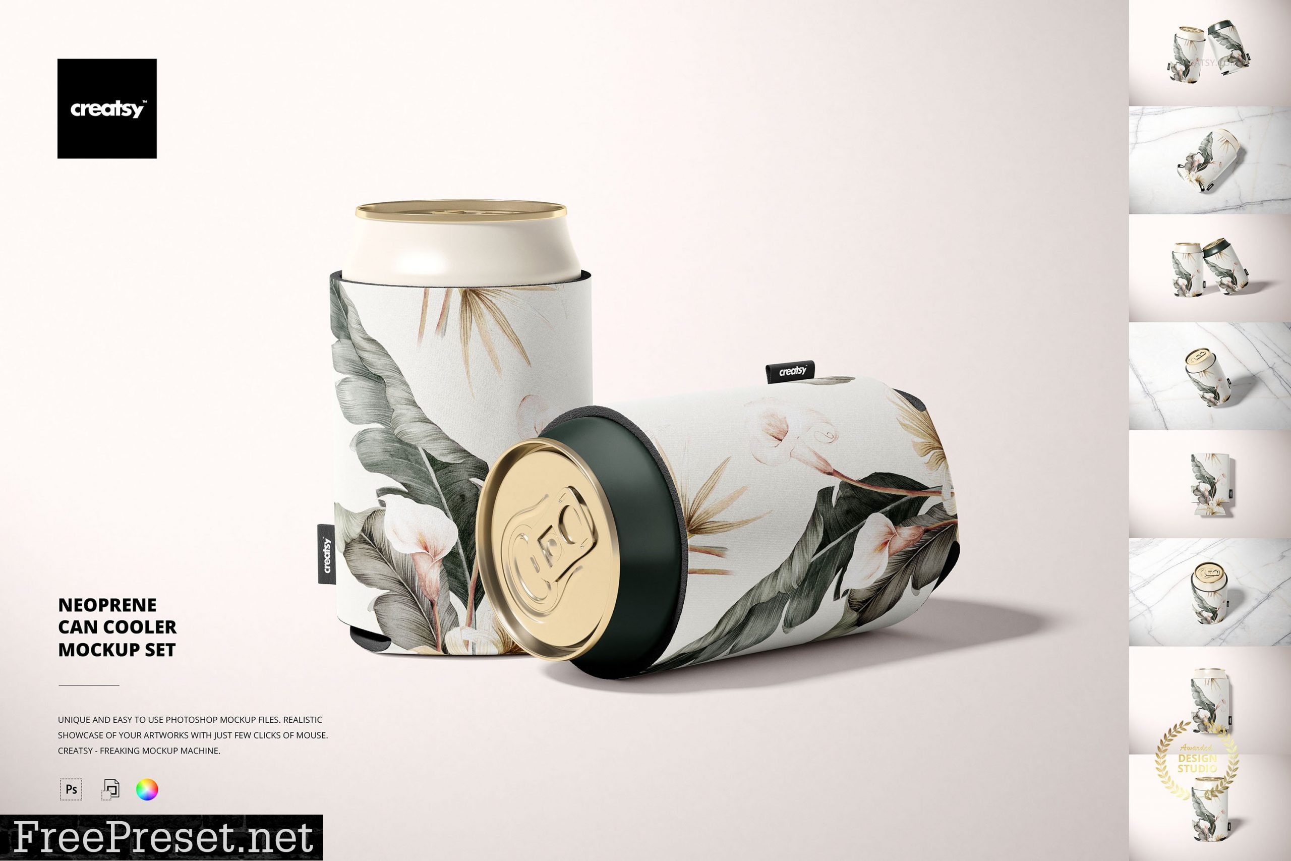 Neoprene Can Cooler Mockup Set 5479804