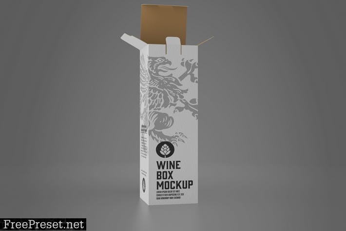 Paper Box for Bottles Mockup 6BXAFUK