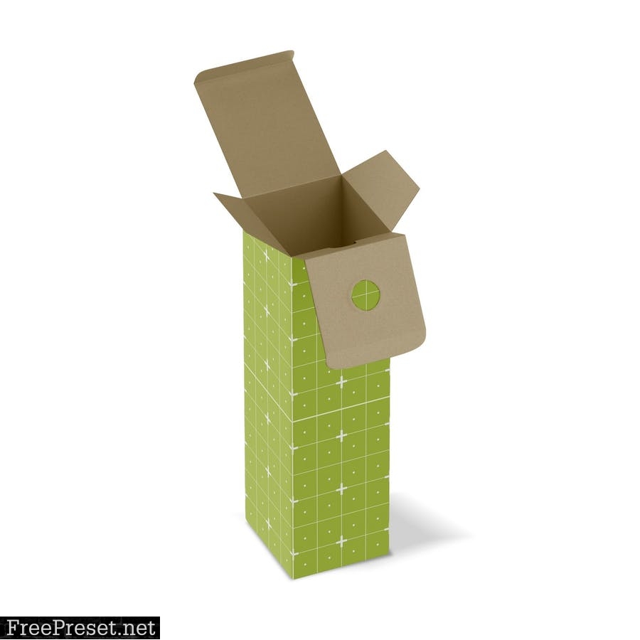 Paper Box for Bottles Mockup RJV6BE2