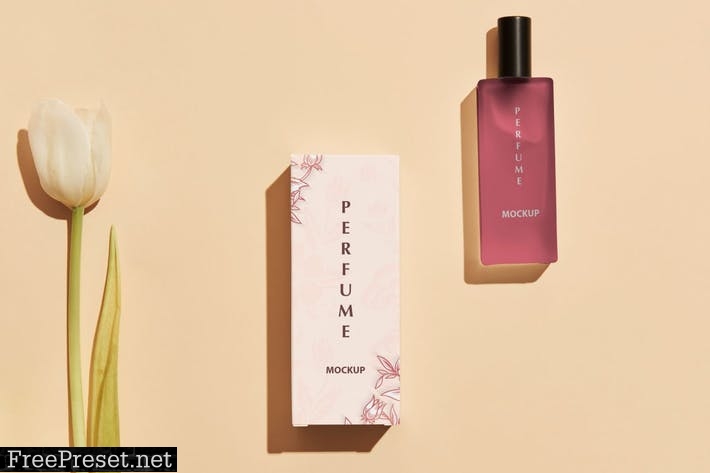 parfume packaging logo mockup 8AMLAC9