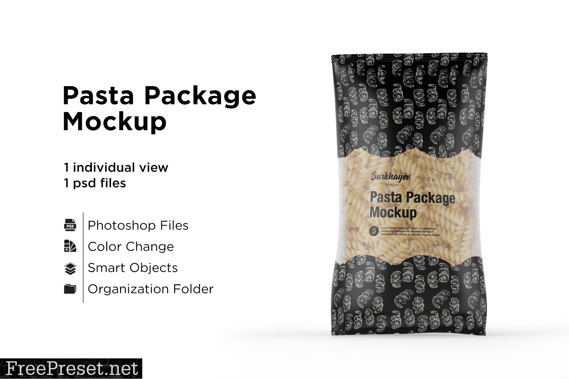 Pasta Package Mockup 5436879