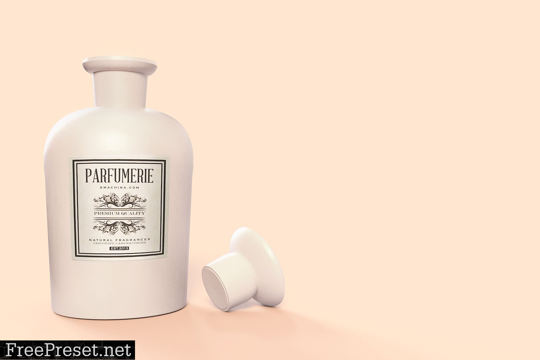 Pattern & Label Parfum Bottle Mockup 4517819A vintage pharmacy bottle to show off your designs with style or simply to see how they look like in different environment.  Pattern&Label Parfum Bottle Mockup  Pack includes 1 .psd files: 4500x3000 px, 300dpi and 1. PDF Help file; Changeable Label design via Smart Object; Changeable Bottle patterns via Smart Object Changeable background; Great pattern by Mariia (FleurArt):  https://creativemarket.com/FleurArt  *Patterns are not included in the main zip file;  *Logo design not included in the main zip file  *Photoshop CS4 or above required for editing Smart Objects