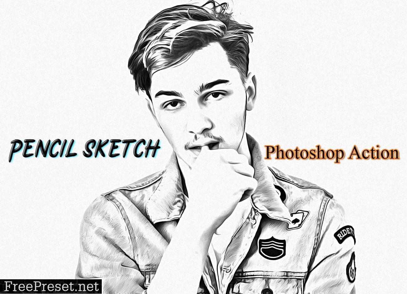 Pencil Sketch Photoshop Action 4822405
