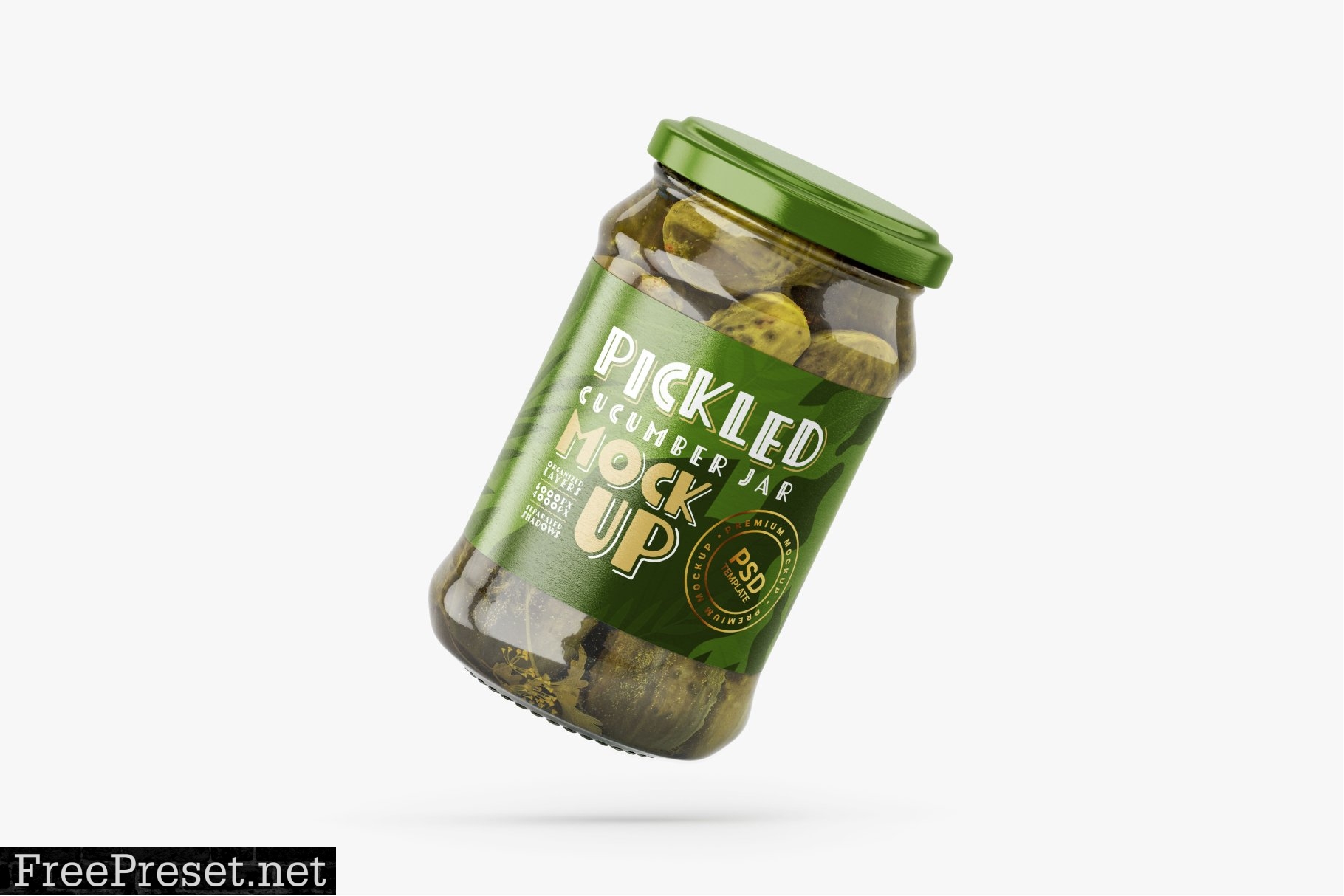 Pickled Cucumber Jar Mockup Set 5940784