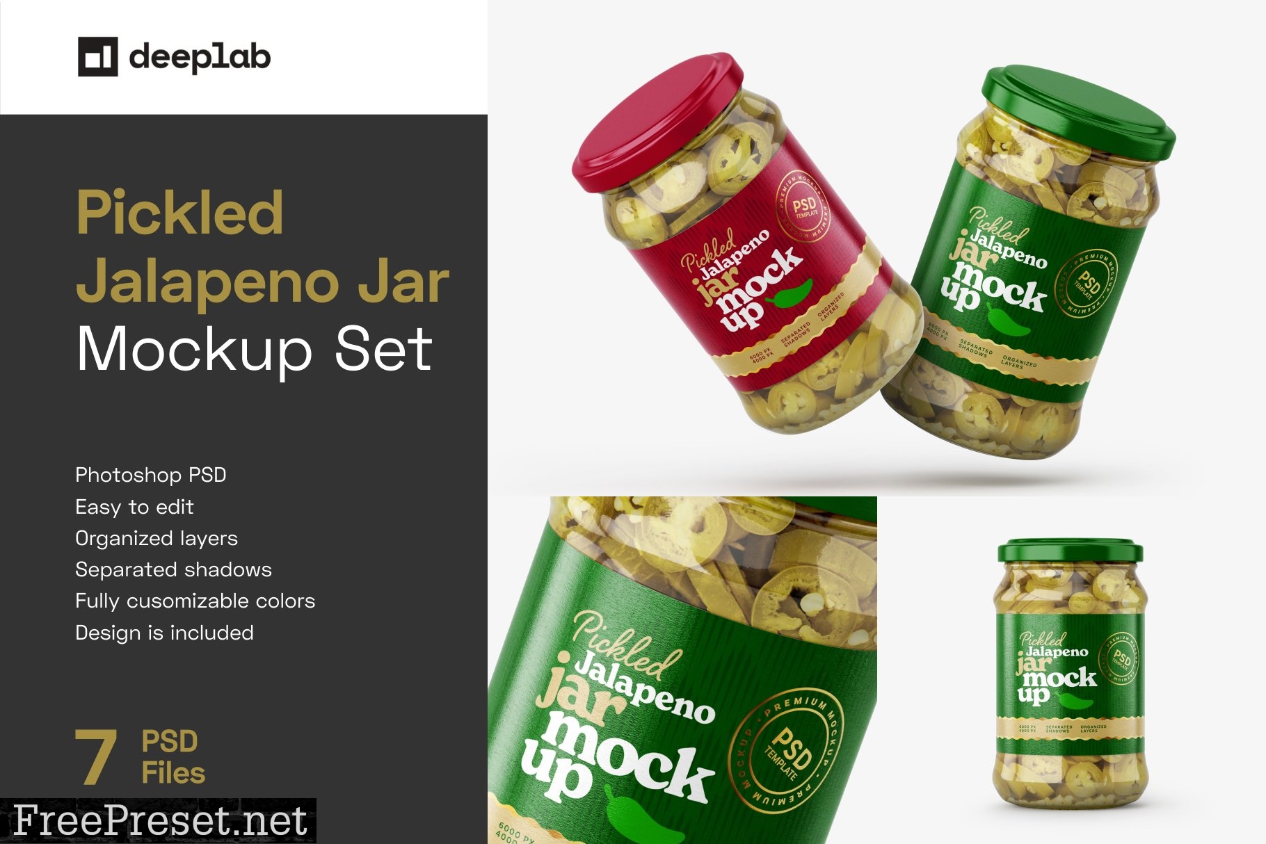 Pickled Jalapeno Jar Mockup Set 5940825
