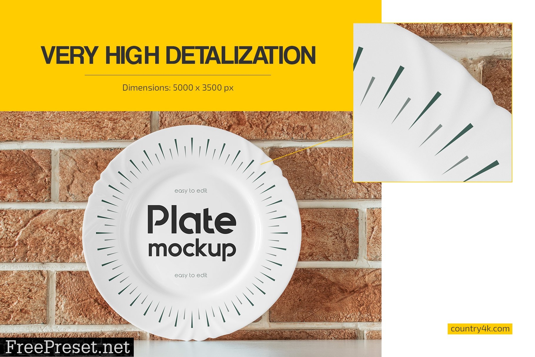 Plate Mockup Set 6342541