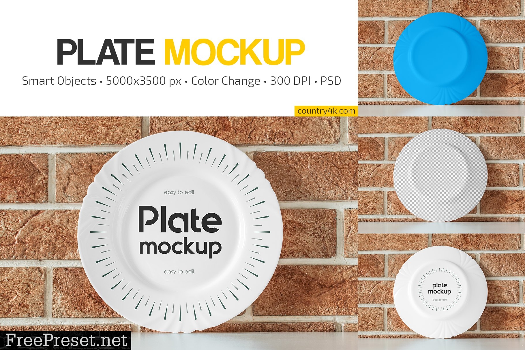 Plate Mockup Set 6342541