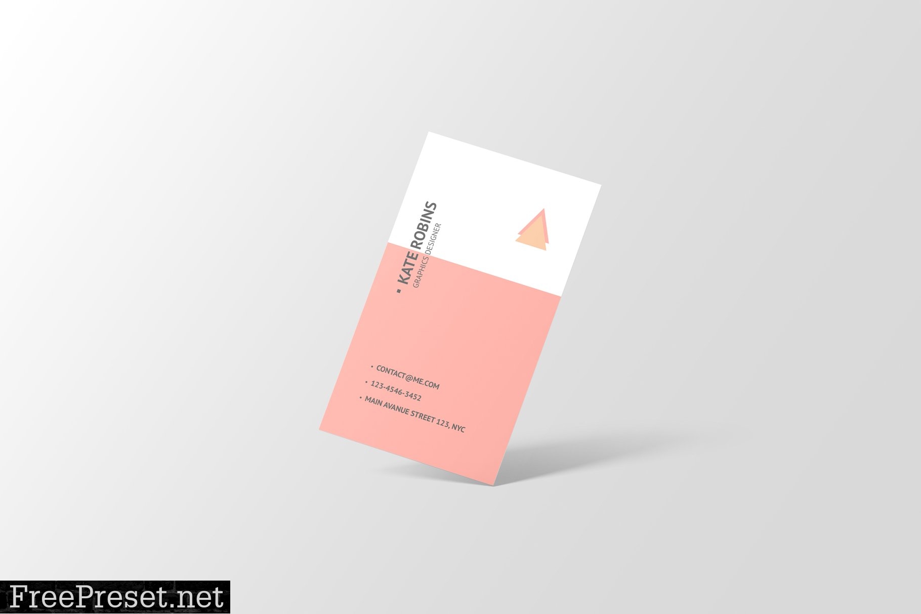 Portrait Business Card Mockup 4573982