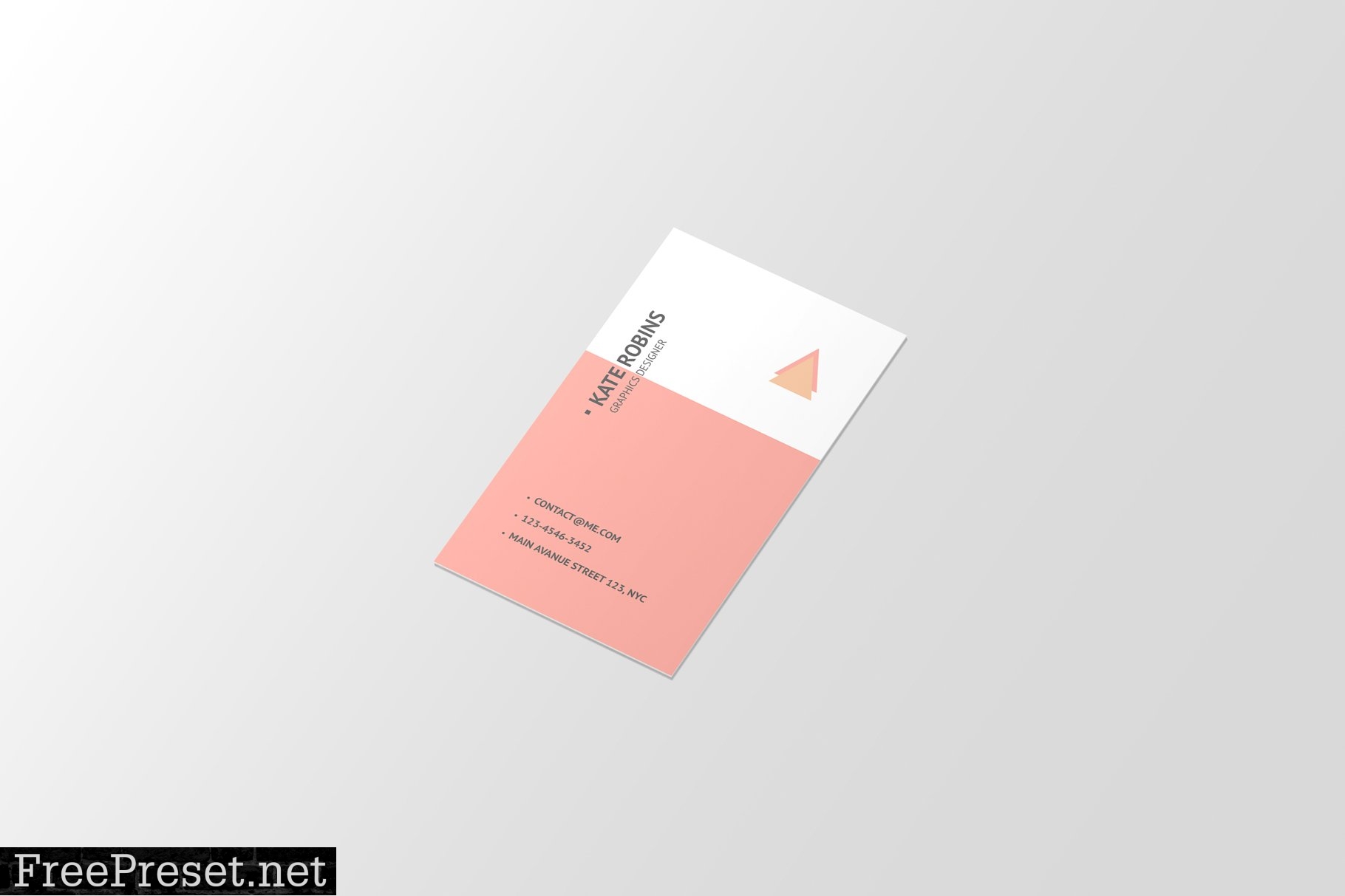 Portrait Business Card Mockup 4573982