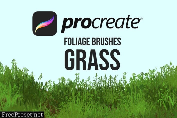 Procreate Foliage Brushes - Grass KPXWCQ6