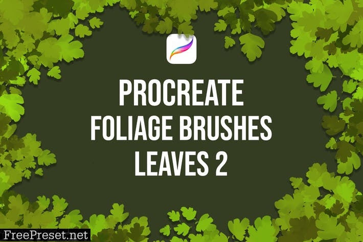 Procreate Foliage Brushes - Leaves 2 28LSY8Y