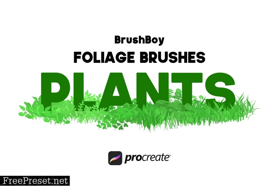 Procreate Foliage Brushes - Plants S38JQED