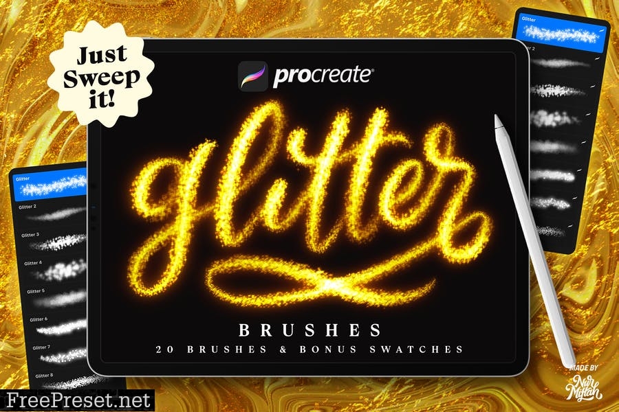 Procreate Glitter Brushes ASY2J33