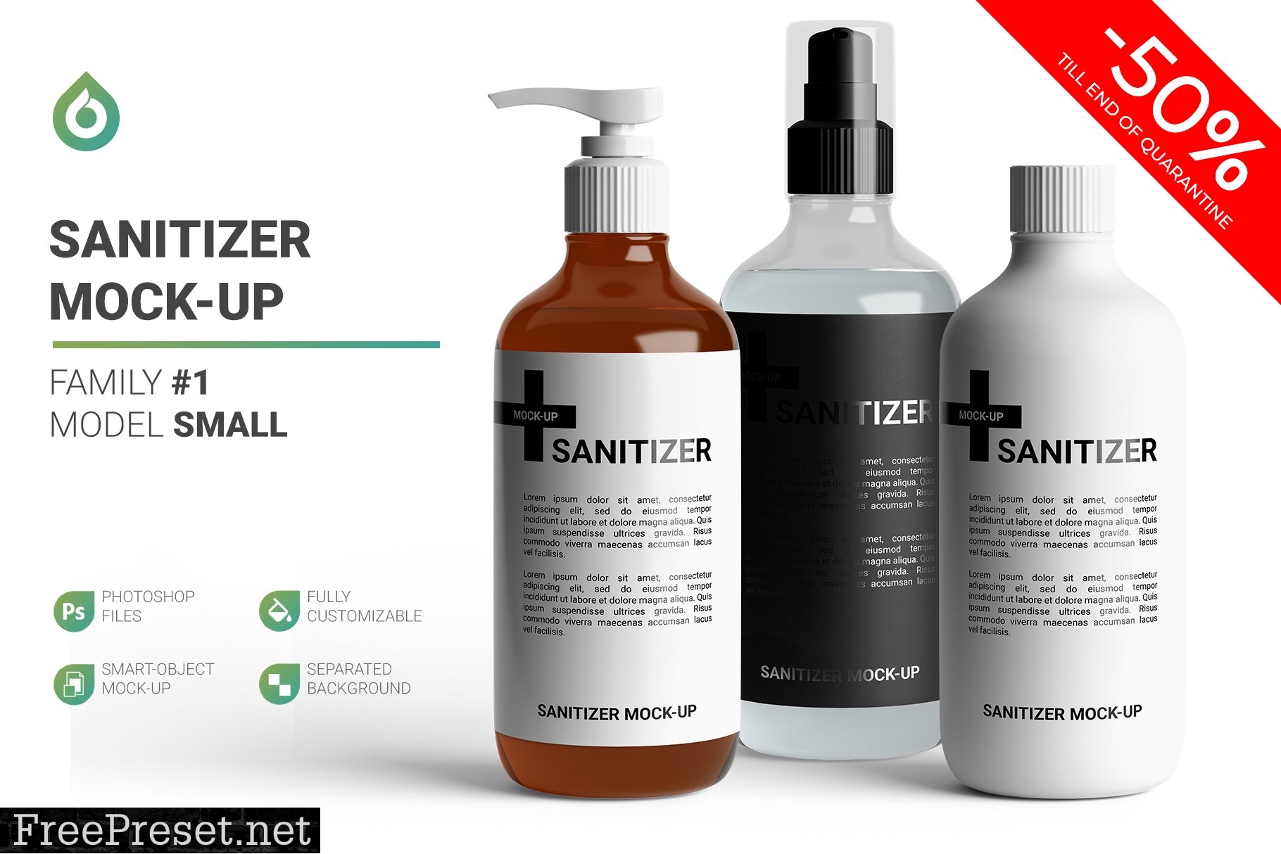 Sanitizer Bottle Mockup 4803089