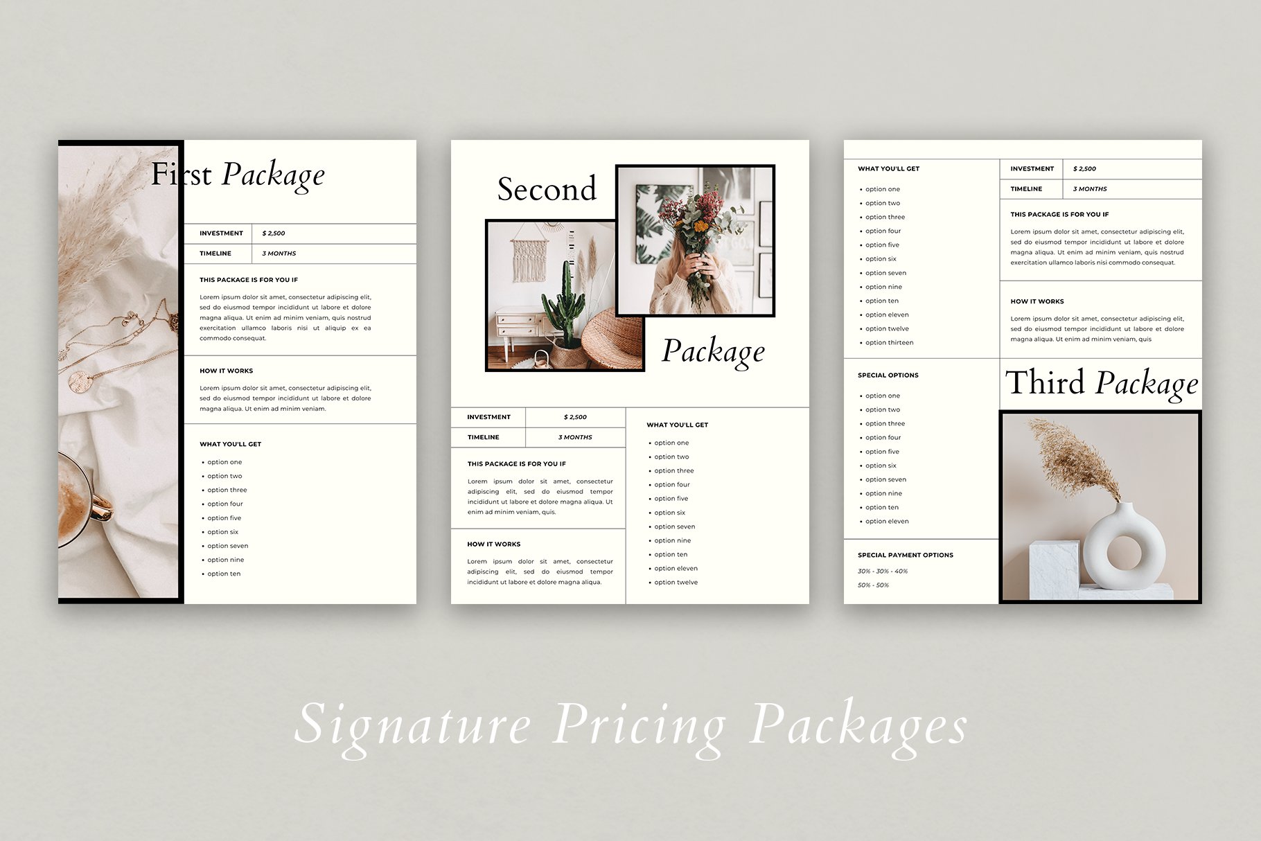 Services & Pricing Guide | Canva 4985290