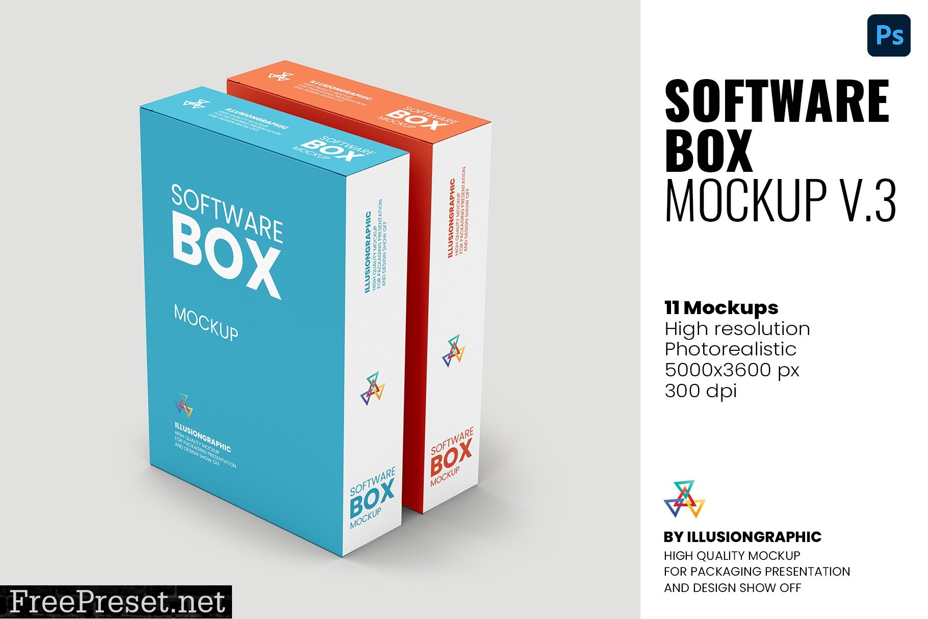 Software Box Mockup v.3 - 11 Views 5964573