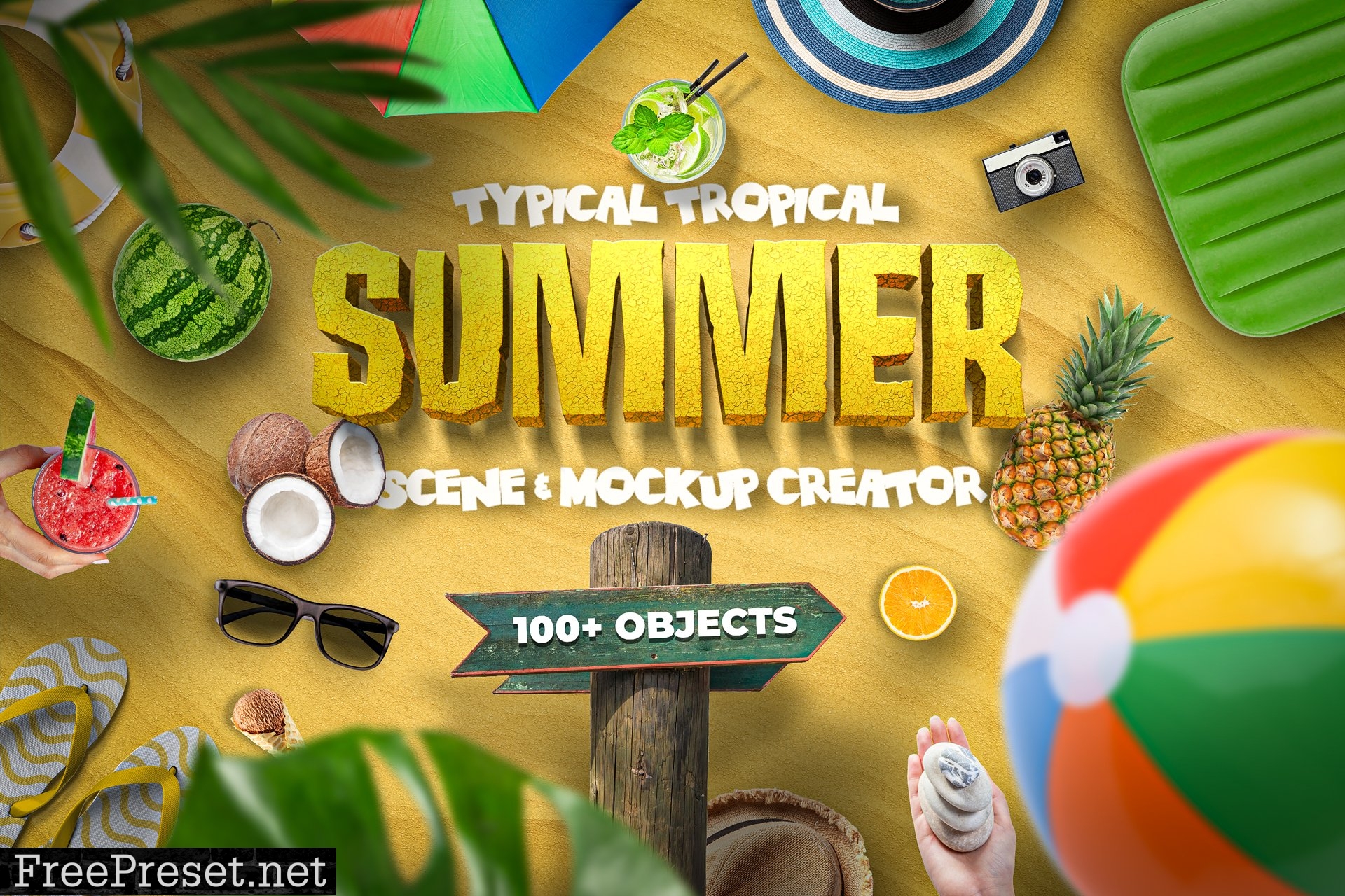 Summer Scene and Mockup Creator 6417911