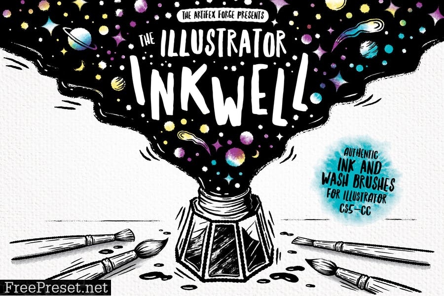 The Illustrator Ink Well | Brushes NC6UN2V