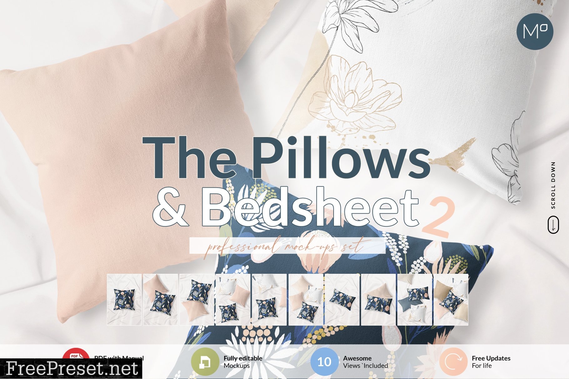 The Pillows & Bedsheet 2 Mock-ups 6133197