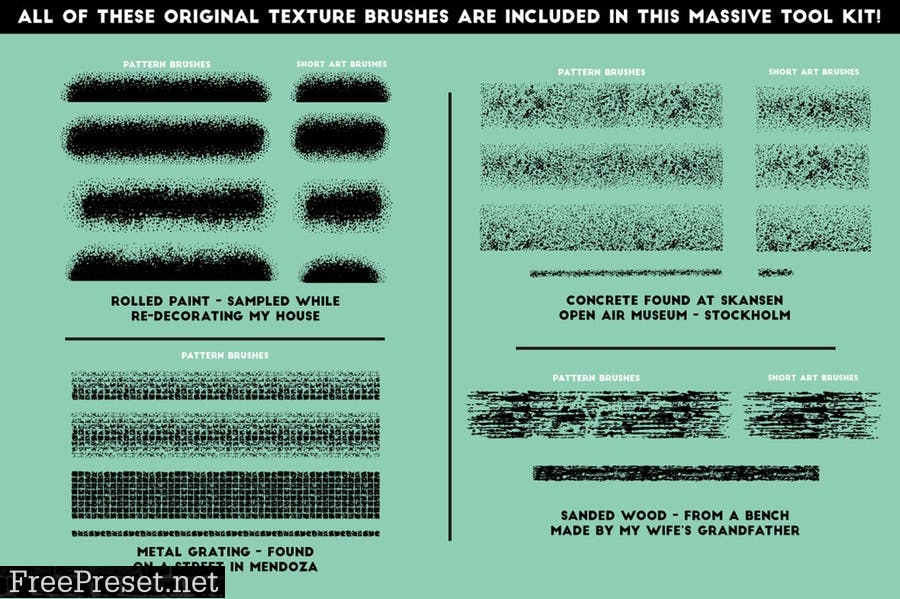 The Ultimate Texture Brush Library