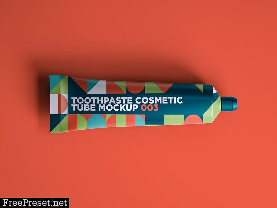 Toothpaste Cosmetic Tube Mockup 003