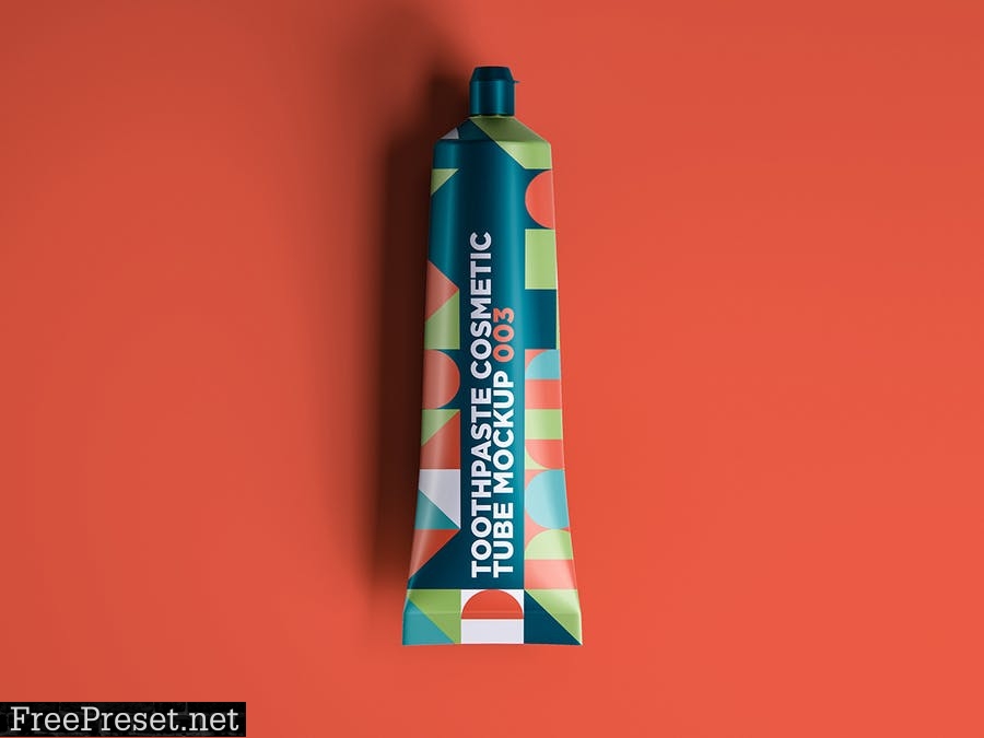 Toothpaste Cosmetic Tube Mockup 003