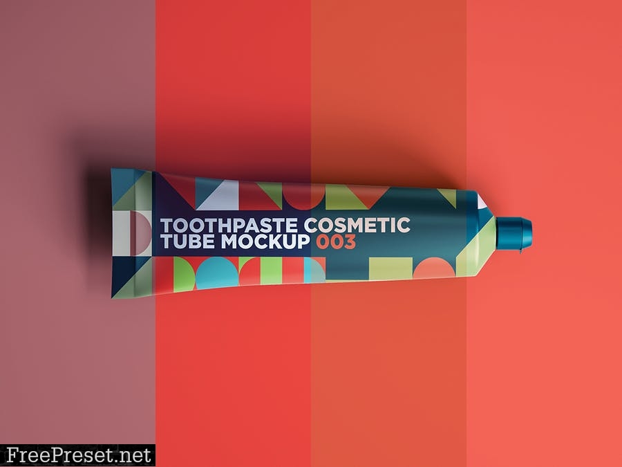 Toothpaste Cosmetic Tube Mockup 003