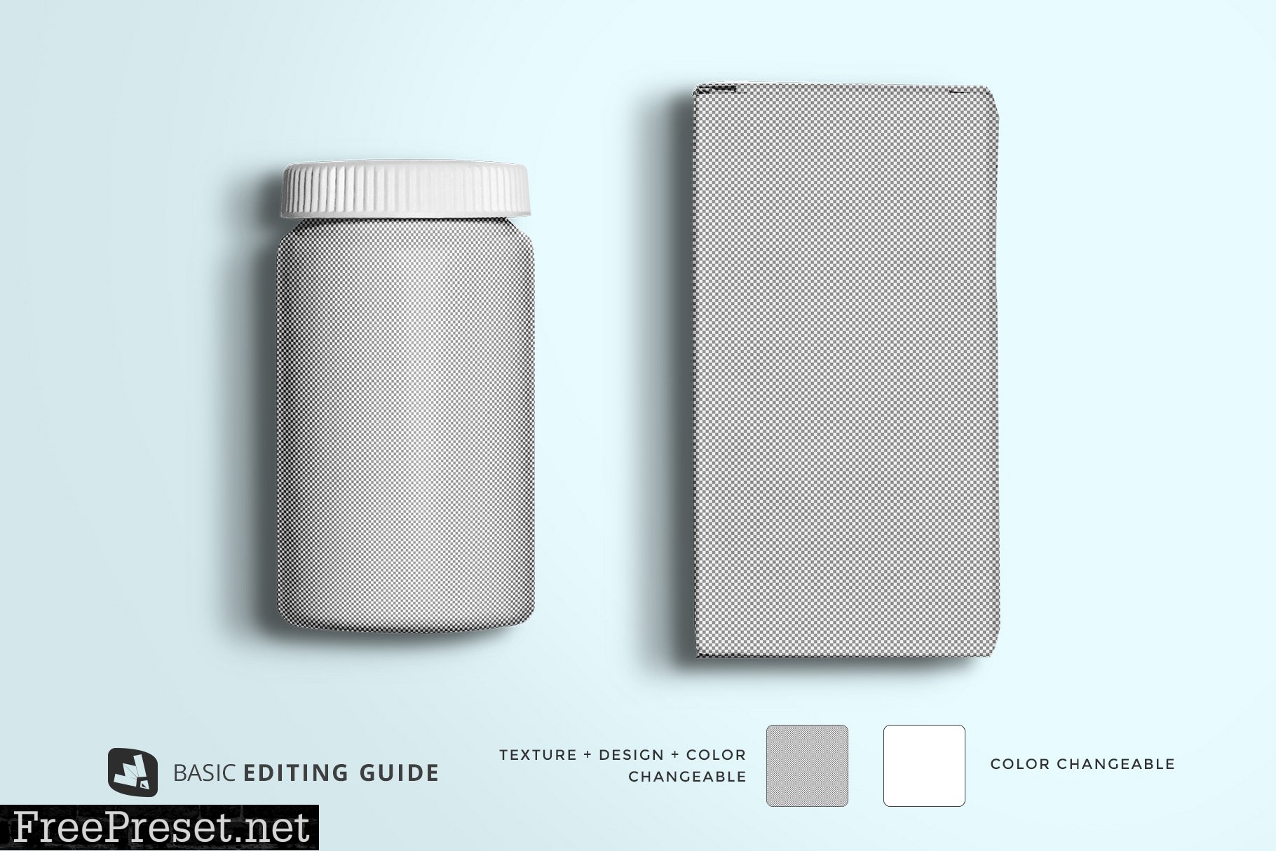 Topview Pill Bottle Packaging Mockup 5354401