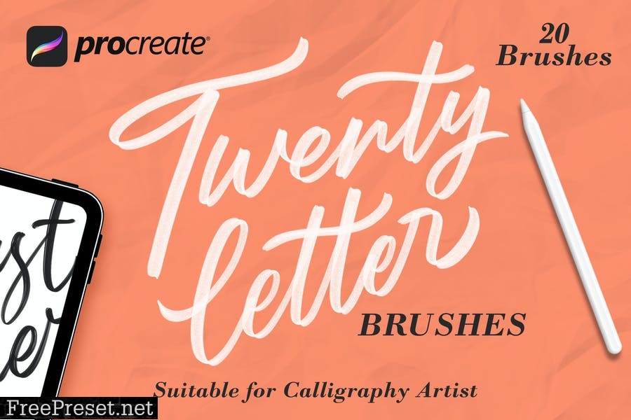 Twentyletter - Procreate Brush CEVFBZA
