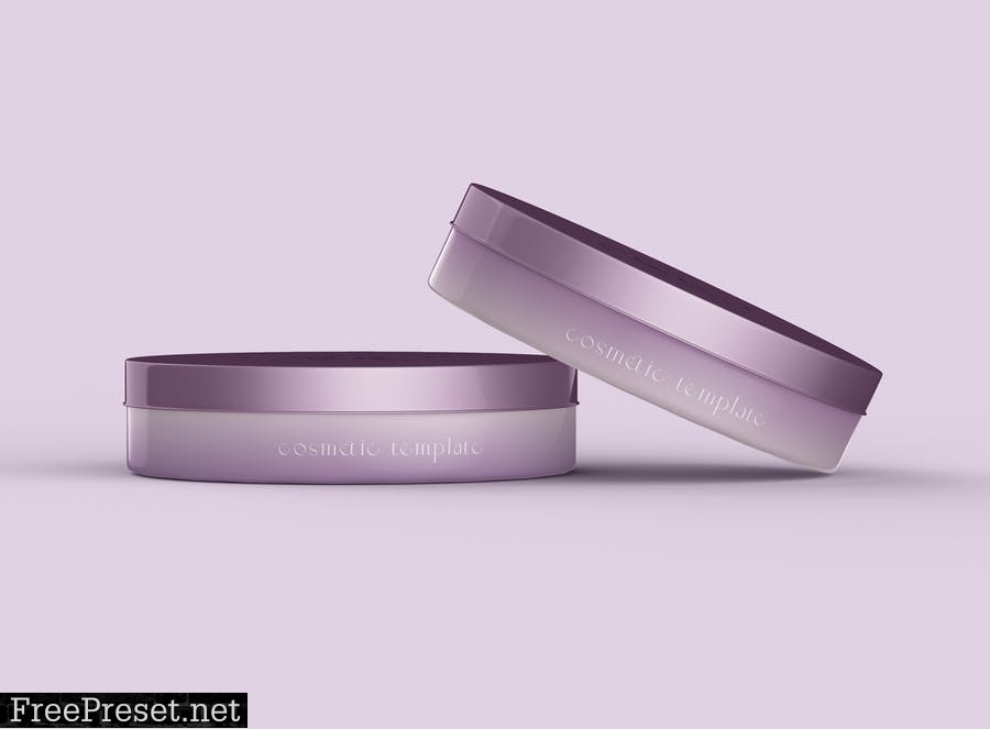 Two Cosmetic Containers Mockup 8YYTYW2