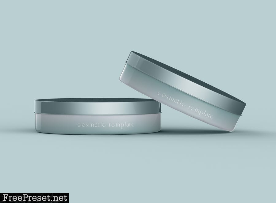 Two Cosmetic Containers Mockup 8YYTYW2