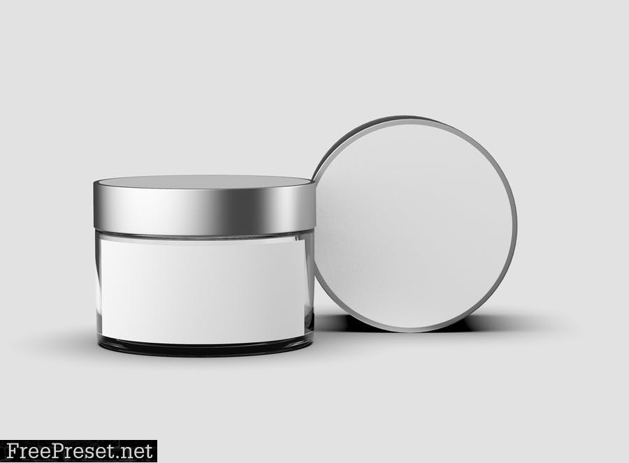 Two Cosmetic Jar Mockup HHSAGHJ