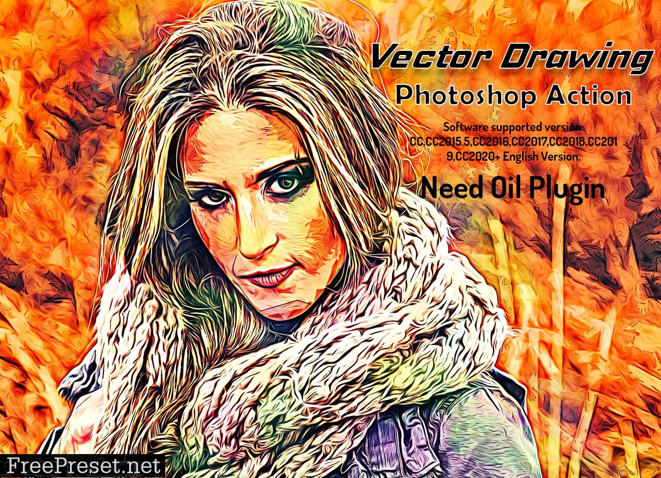 Vector Drawing Photoshop Action 6355534